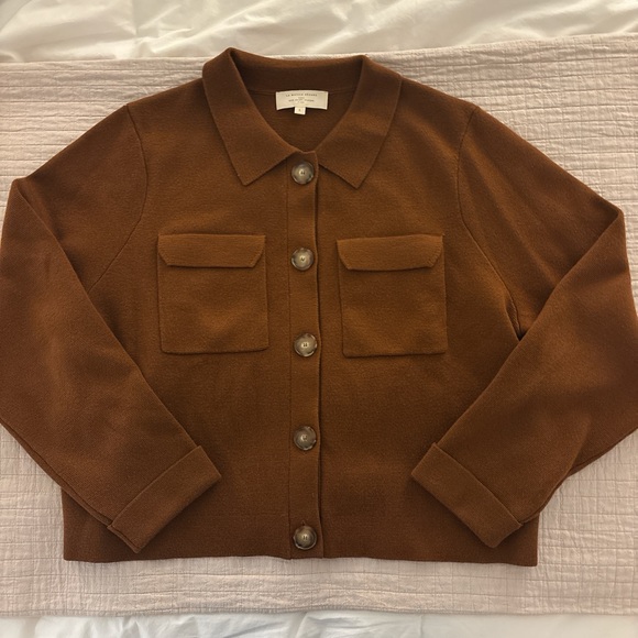 Like New Sézane Betty Cardigan in Hazelnut Size L - Picture 3 of 10